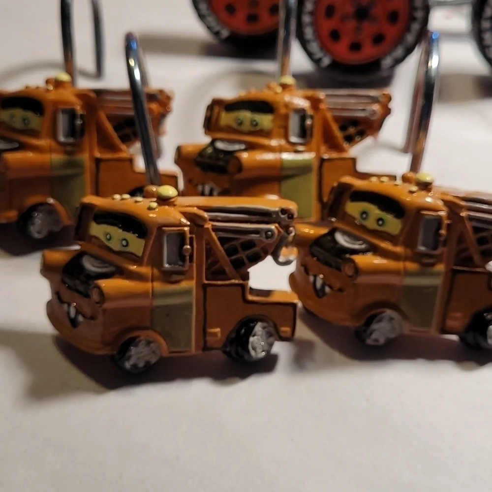 Cars Shower Curtain Hooks Set